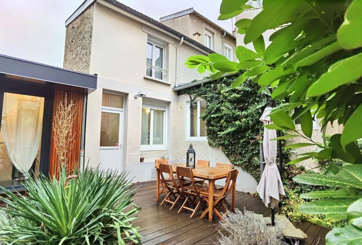 Maison de ville avec terrasse et jardin Reims Extérieur photo