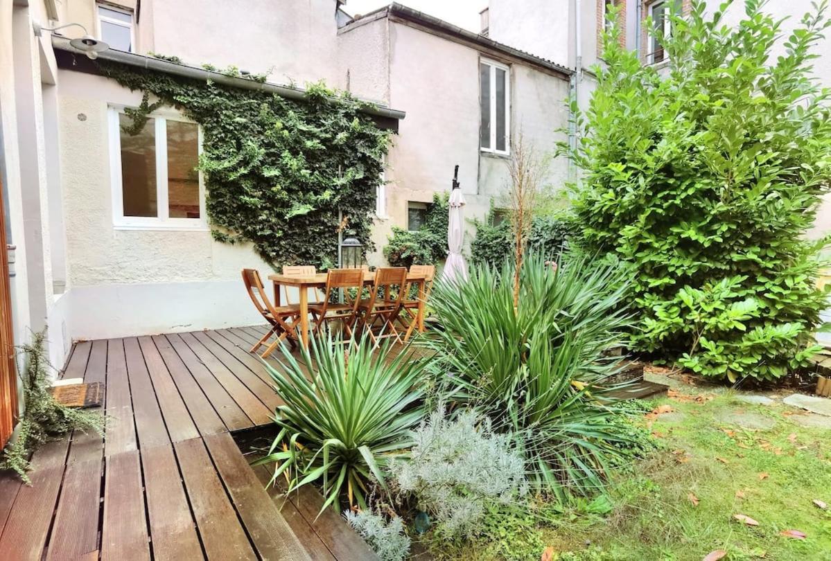 Maison de ville avec terrasse et jardin Reims Extérieur photo